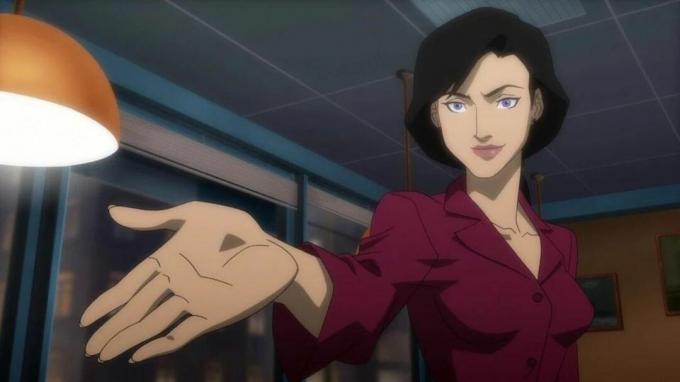 Lois Lane når ut i den animerade filmen Justice League: Throne of Atlantis.