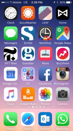 Apple iPhone SE revisión de aplicaciones en pantalla