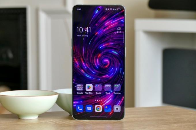 Het scherm van de Oppo Reno 8 Pro.