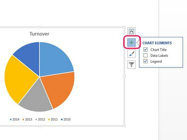 Use os Elementos do gráfico para exibir ou ocultar rótulos.