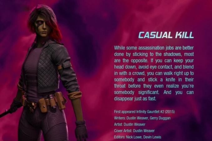 La tenue Casual Kill de Gamora des Gardiens de la Galaxie.