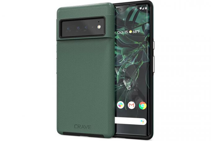 Crave Dual Guard Case עבור Pixel 6 Pro בצבע אשוח מוצל (ירוק כהה).