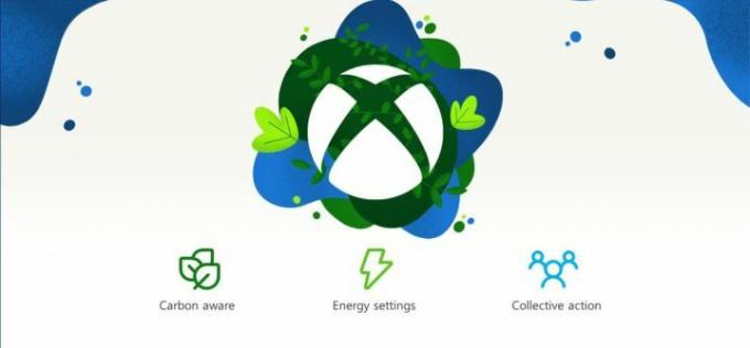 省エネ、炭素意識、集団行動を促進する公式 Xbox アート。