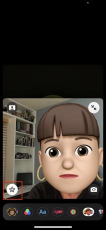 Mémoji dans Facetime.