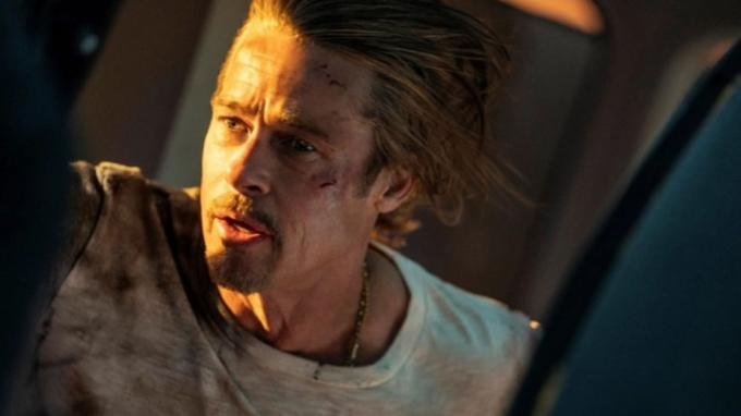 Brad Pitt a Bullet Trainben.