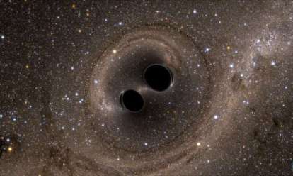 Łączenie się dwóch czarnych dziur