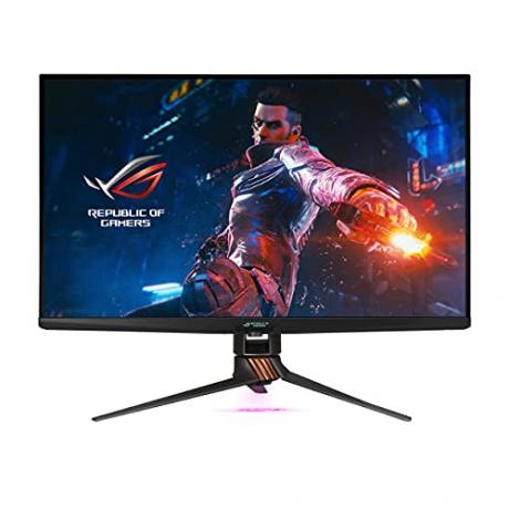 ASUS ROG Swift 32 インチ 4K HDR 144Hz DSC ゲーミング モニター (PG32UQX) - UHD (3840 x 2160)、Mini-LED IPS、G-SYNC Ultimate、ローカル ディミング、量子ドット テクノロジー、DisplayHDR 1400、Eye Care、DisplayPort、HDMI