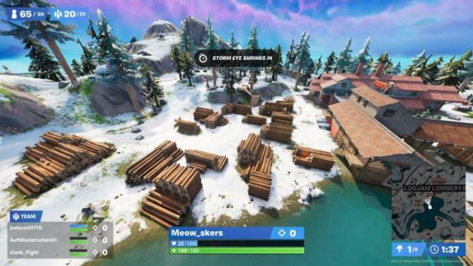 Logjam Lumberyard di Fortnite.