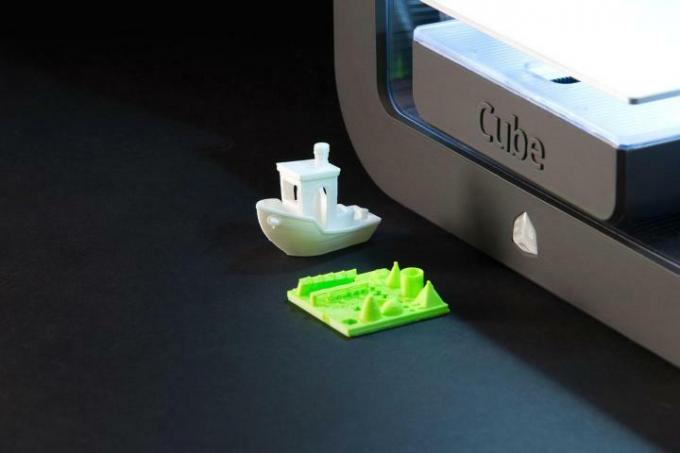 Objetos impressos em impressora 3D Cube 3D Systems