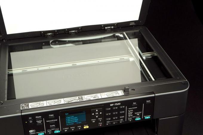 EPSON WF 7520 Łóżko skanera drukarki