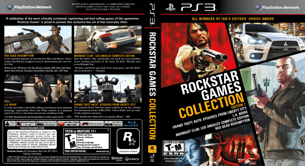 Grafika na pudełku z kolekcją Rockstar