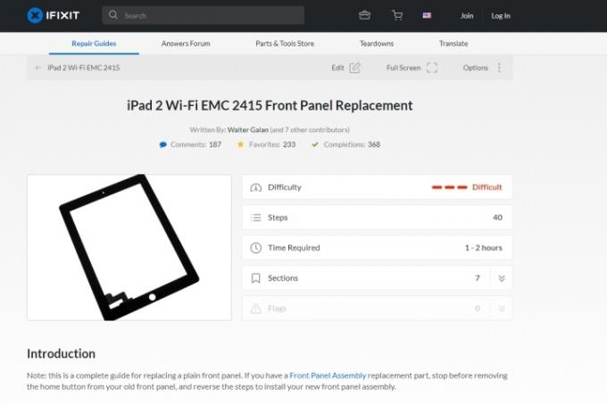 iFixit ремонт iPad