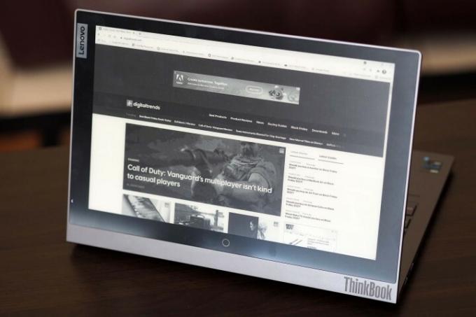 E-bläckskärmen på Lenovo ThinkBook Plus Gen 2.