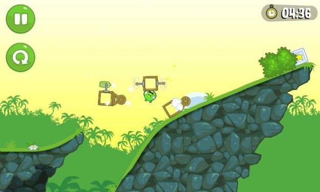 Bad Piggies 충돌 및 화상