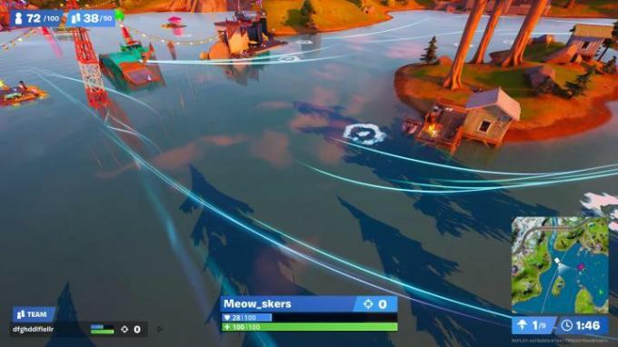 น้ำที่ Loot Lake ใน Fortnite