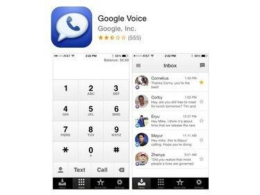 Aplicación Google Voice en la App Store.