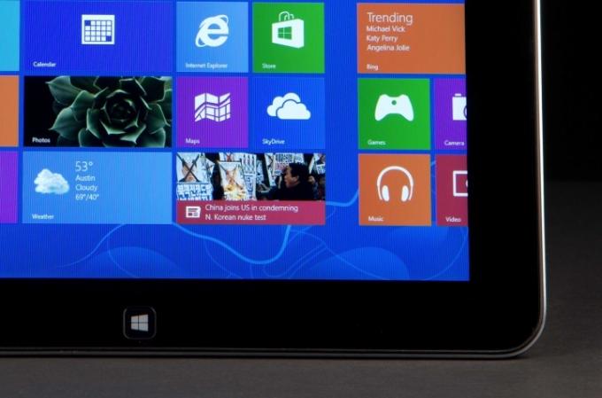 Dell XPS 10 მიმოხილვა ტაბლეტის Windows-ის მთავარი ღილაკი