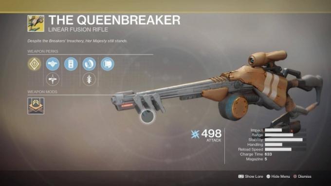 Destiny 2 Forsaken najlepsza broń Queenbreaker