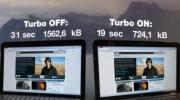 Opera 11.10 on välja antud, laaditud režiimiga "Turbo".