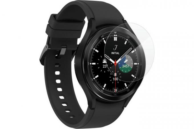 ZAGG InvisibleShield Glass Fusion Plus スクリーン プロテクター (黒色の Samsung Galaxy Watch 4 Classic)