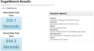 Tolok ukur AMD Threadripper 3995WX.