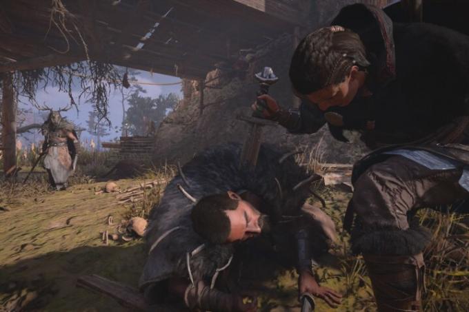 Assassin's Creed Valhalla Eivor Zabijanie Saxona