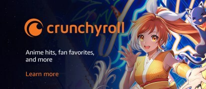 „Crunchyroll“ reklaminis vaizdas „Amazon Prime“ vaizdo įrašų kanaluose