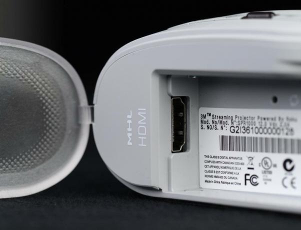 Projetor de streaming de 3m roku fone de ouvido HDMI