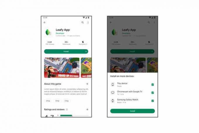 Google Play Butik fjerninstallationsapp på andre ikke-telefonenheder.