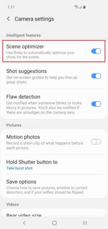 Samsung Galaxy S10 Scene Optimizer