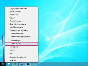 Power-User-Menü in Windows 8.1.