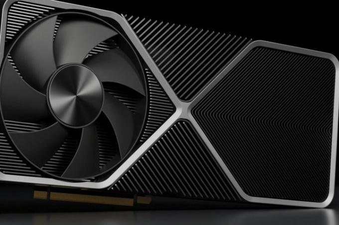 Gengivelse af et Nvidia GeForce RTX 4090 grafikkort.