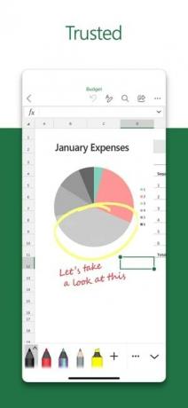 Snimka zaslona aplikacije Microsoft Excel s tekstom 